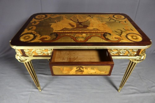 Table aux Muses d'après un modèle de jean Henri Riesener - Années 50-60