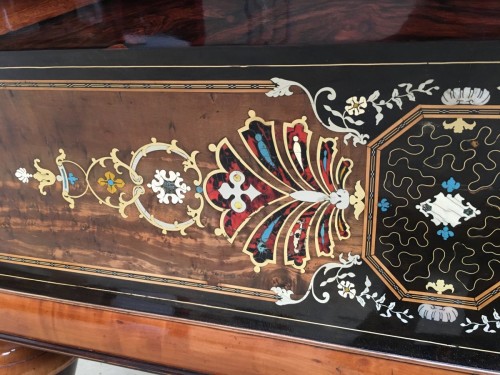 Billard Napoléon III en marqueterie - Mobilier Style Napoléon III