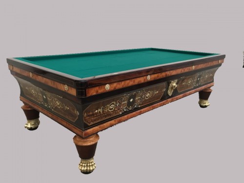 Mobilier Table à Jeux - Billard Napoléon III en marqueterie