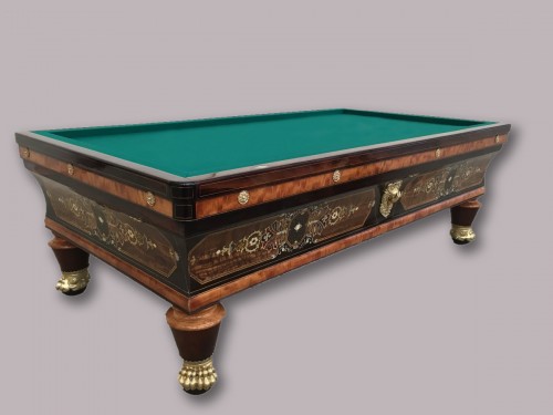 XIXe siècle - Billard Napoléon III en marqueterie