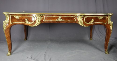 Grand bureau plat fin XIXe - Mobilier Style Napoléon III