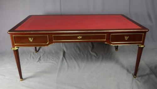 Grand bureau en acajou - Mobilier Style Années 50-60