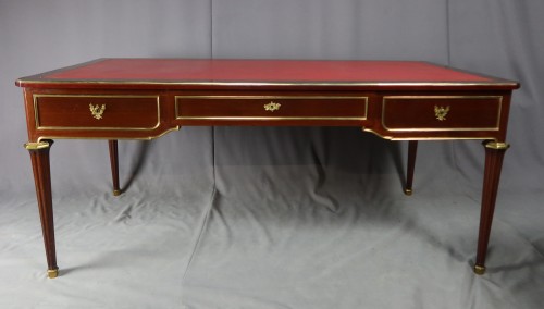 Grand bureau en acajou - Années 50-60