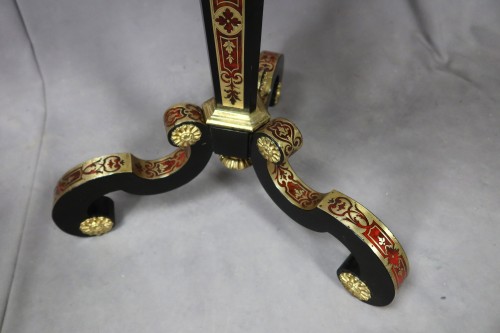 Guéridon Napoléon III en marqueterie Boulle - Philippe Cote Antiquités