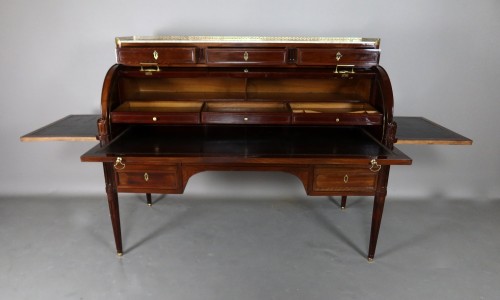 Mobilier Bureau et Secrétaire - Bureau à cylindre Louis XVI