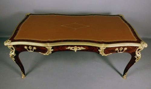 Antiquités - Bureau Napoléon III signé Gervais Durand