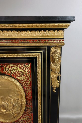 Napoléon III - Buffet en marqueterie boulle 19e siècle