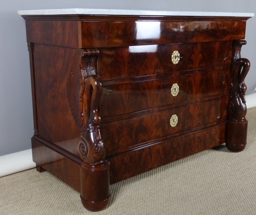 Commode Empire en acajou - Philippe Cote Antiquités