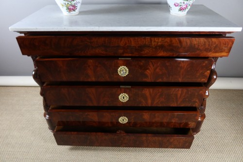 Antiquités - Commode Empire en acajou