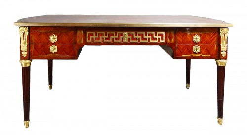 Bureau marqueterie fin 19e