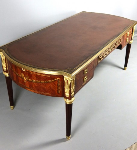 Bureau marqueterie fin 19e - Mobilier Style Napoléon III