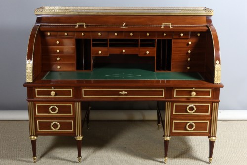 Bureau cylindre du XIXe siècle - Mobilier Style Napoléon III