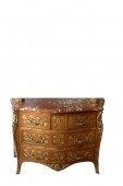 Commode début du XIXe siècle en marqueterie de fleurs