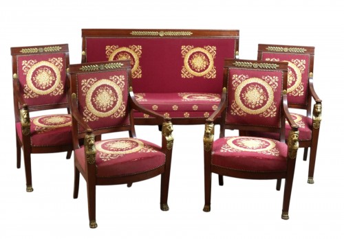 Salon Empire en acajou