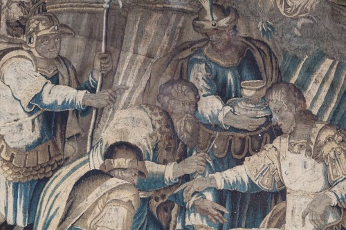 Louis XIII - Grande tapisserie d'Aubusson en laine et soie vers 1650