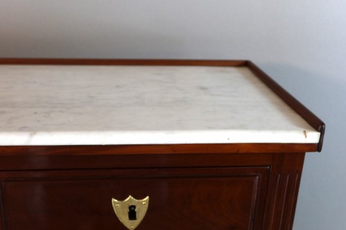 Antiquités - Bureau cylindre en acajou époque XIXe