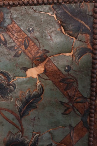 Paravent en cuir de Cordoue époque XVIIe siècle - 