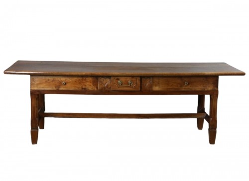 Table console en noyer XVIIIe siècle