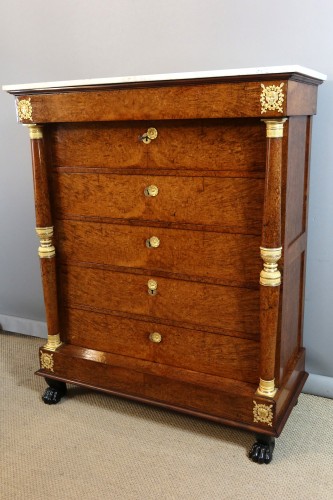 Antiquités - Semainier d'époque Restauration