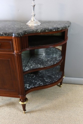 Buffet desserte Louis XVI en acajou, fin XVIIIe siècle - Philippe Cote Antiquités