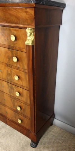 Semainier en acajou époque Empire - Philippe Cote Antiquités