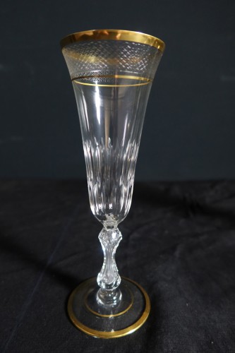 Antiquités - Service de verres cristal de Saint Louis modèle "Lozère" 48 pièces
