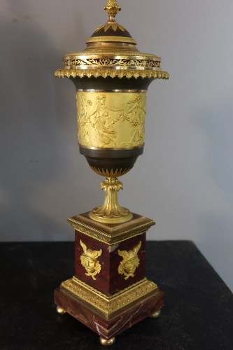 Antiquités - Garniture de cheminée circa 1820 par Etienne Tavernier