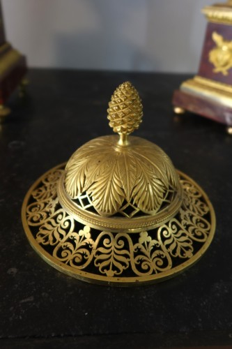 Antiquités - Garniture de cheminée circa 1820 par Etienne Tavernier