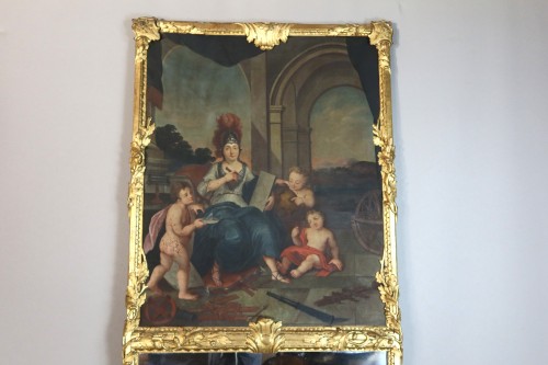 Grand trumeau du XVIIIe siècle - Miroirs, Trumeaux Style Louis XV