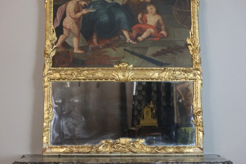 XVIIIe siècle - Grand trumeau du XVIIIe siècle