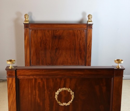 Lit en acajou d'époque Empire - Mobilier Style Empire