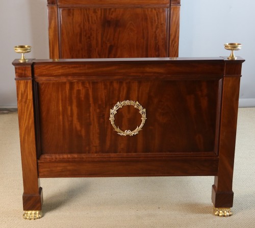 Antiquités - Lit en acajou d'époque Empire