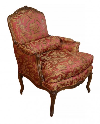Bergère Louis XV estampillée Sulpice Brizard