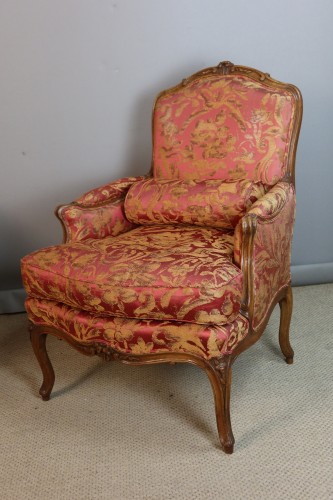 Bergère Louis XV estampillée Sulpice Brizard - Sièges Style Louis XV
