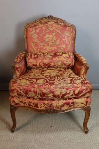 Sièges Fauteuil & Bergère - Bergère Louis XV estampillée Sulpice Brizard
