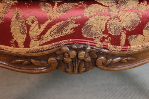 Bergère Louis XV estampillée Sulpice Brizard - Louis XV