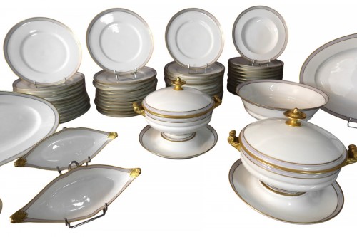 Important service de table en porcelaine Manufacture Hache Pépin-Lehalleur XIXe