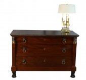 Commode Empire en acajou
