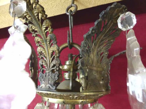 Grand lustre d'époque Empire, XIXe siècle - Philippe Cote Antiquités
