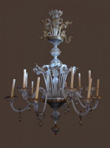 Lustre en verre de Murano