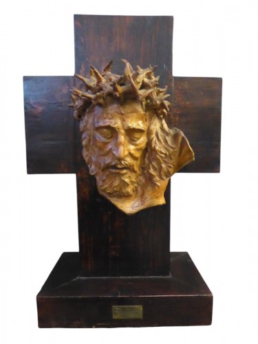 Tête de Christ signée Albert Figay ( 1907-2004 )