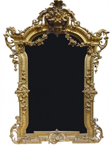 Important miroir de château du XIXe siècle