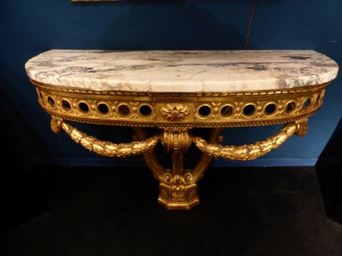 Napoléon III - Ensemble miroir et console Napoléon III