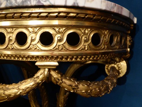 Antiquités - Ensemble miroir et console Napoléon III