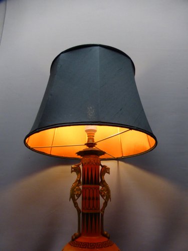 Lampe porcelaine montée bronze XIX - Philippe Cote Antiquités