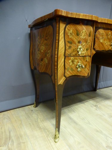 Mobilier Coiffeuse - Coiffeuse XVIIIe en marqueterie