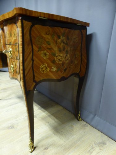 Coiffeuse XVIIIe en marqueterie - Philippe Cote Antiquités