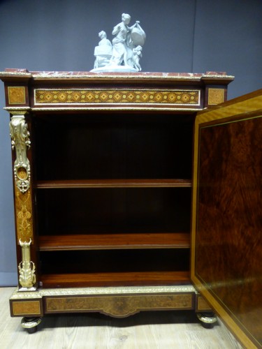 Mobilier Buffet - Meuble d'appui en marqueterie d'époque Napoléon III 