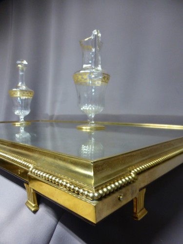 Grand surtout de table en métal doré et argenté - Maison Aucoc - Philippe Cote Antiquités