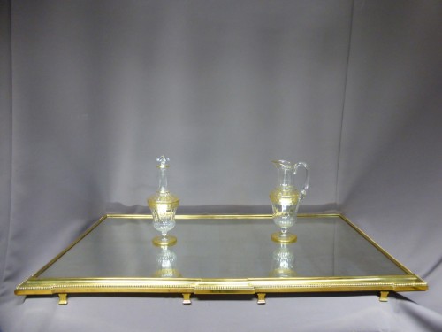 XIXe siècle - Grand surtout de table en métal doré et argenté - Maison Aucoc